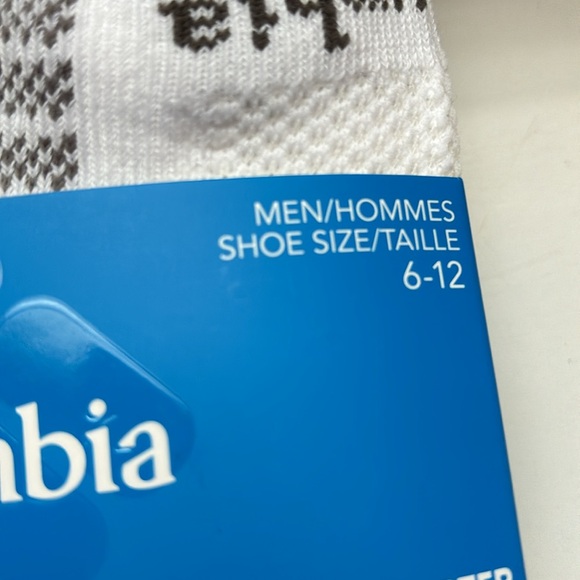 New Columbia Socks Package 6 Pairs Mens White & Gray Athletic Quarter Crew Socks - Picture 8 of 12